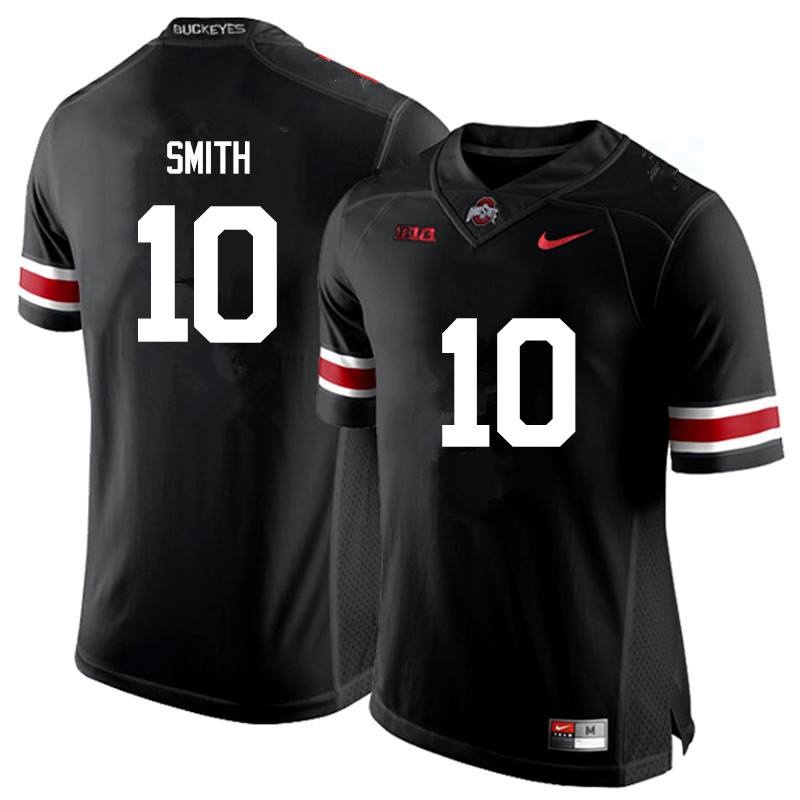 Men Ohio State Buckeyes #10 Troy Smith College Football Jerseys Game-Black
